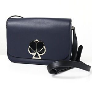 KATE SPADE Nicola Twistlock Medium Shoulder Bag Navy